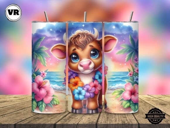 Download Adorable Highland Cow Tumbler Wrap Png - Highland cow tumbler wrap Collection