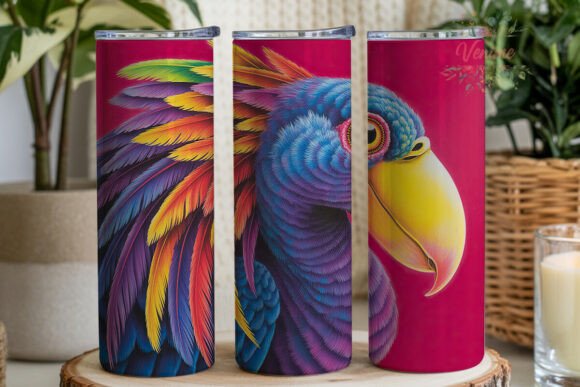 Download Vibrant Exotic Bird 20oz Tumbler Design - Premium Resources